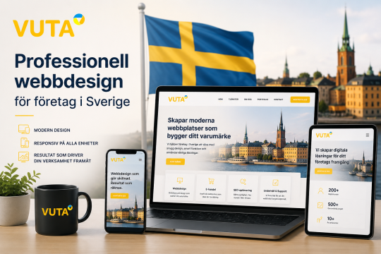 Professionell webbdesign för företag i Sverige