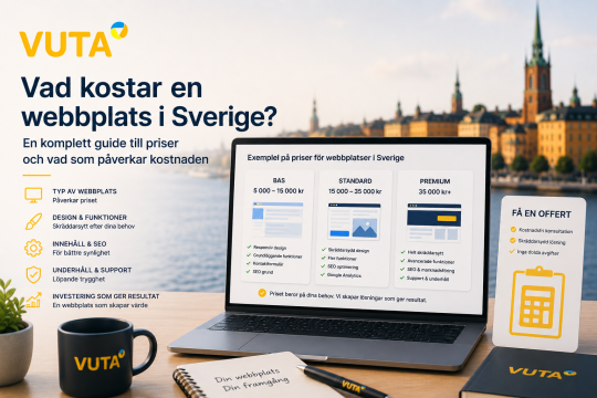 Vad kostar en webbplats i Sverige?