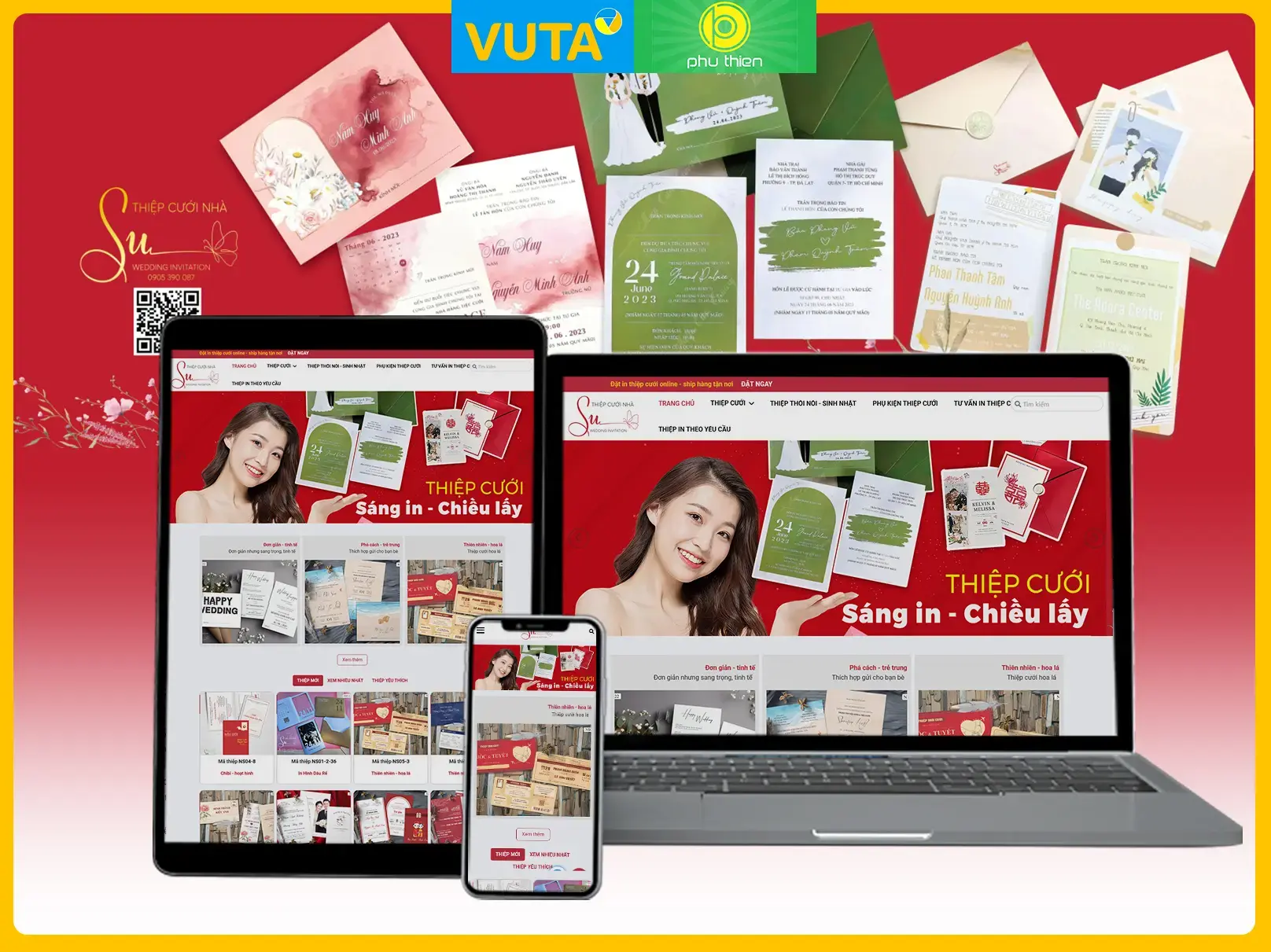 E-handelssajt för Vua Thiệp Cưới